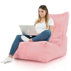Fauteuil Pouf Relax XXL pour adultes Disinto - Fausse Fourrure Yeti – vue 8