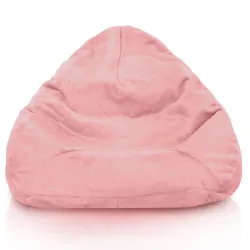 Pouf avec Dossier XXL Drop - Fausse Fourrure Yeti – vue 9