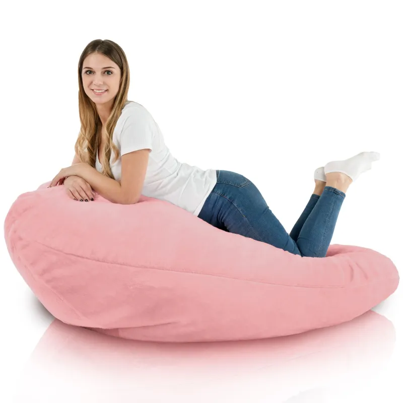 Pouf avec Dossier XXL Drop - Fausse Fourrure Yeti – vue 12