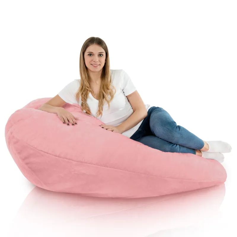 Pouf avec Dossier XXL Drop - Fausse Fourrure Yeti – vue 13