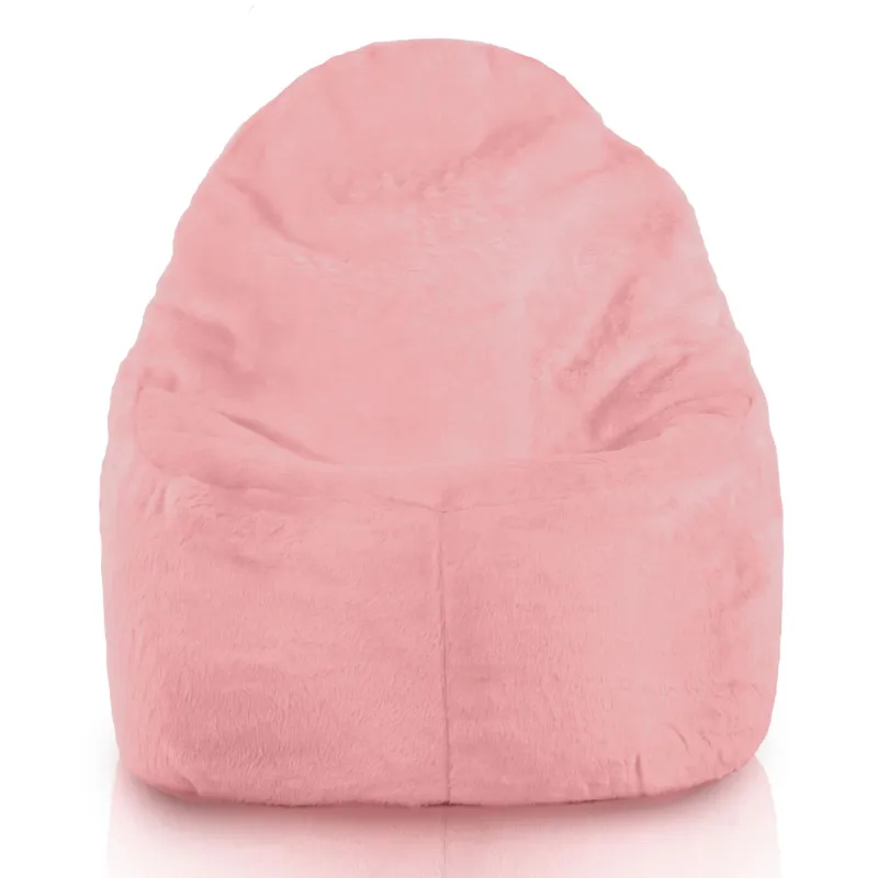 Fauteuil Pouf Siège de Sol Smart Porto - Fausse Fourrure Yeti – vue 7