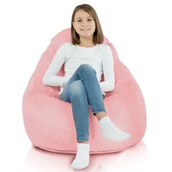 Fauteuil Pouf Siège de Sol Smart Porto - Fausse Fourrure Yeti – vue 8