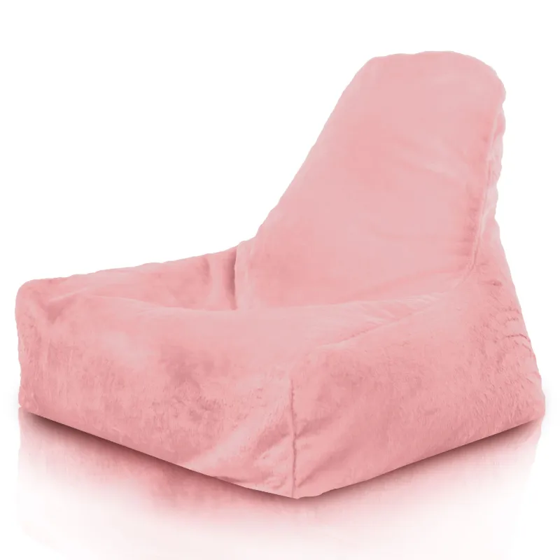 Fauteuil Pouf avec Dossier Bali - Fausse Fourrure Yeti – vue 2