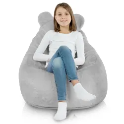 Fauteuil Pouf pour enfants Teddy - Fausse Fourrure Yeti – vue 3