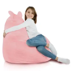 Fauteuil Pouf pour enfants Teddy - Fausse Fourrure Yeti – vue 4