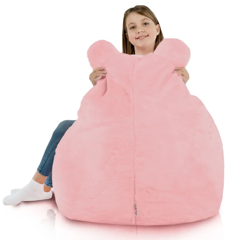 Fauteuil Pouf pour enfants Teddy - Fausse Fourrure Yeti – vue 5