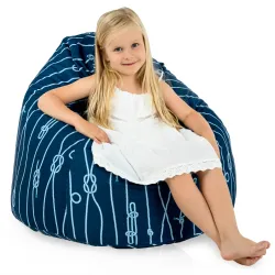 Pouf Poire L pour enfants - Tissu Imprimé Premium – vue 49