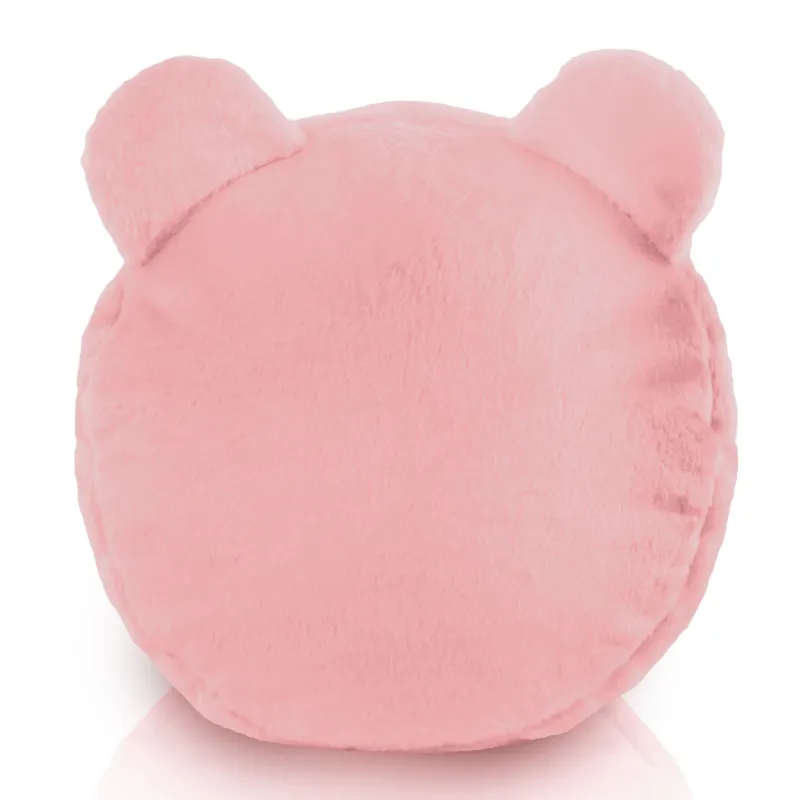 Pouf Repose-pieds Rond pour enfants Teddy - Fausse Fourrure Yeti – vue 2