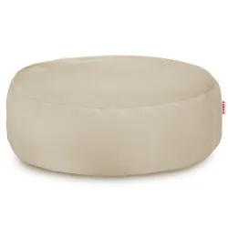 Pouf Repose-pieds Rond - Velours Soft