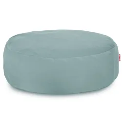 Pouf Repose-pieds Rond - Velours Soft