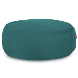 Pouf Repose-pieds Rond - Velours Soft