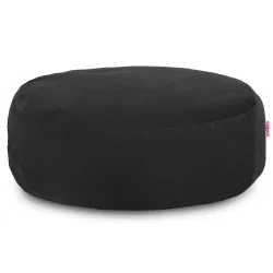 Pouf Repose-pieds Rond - Velours Soft