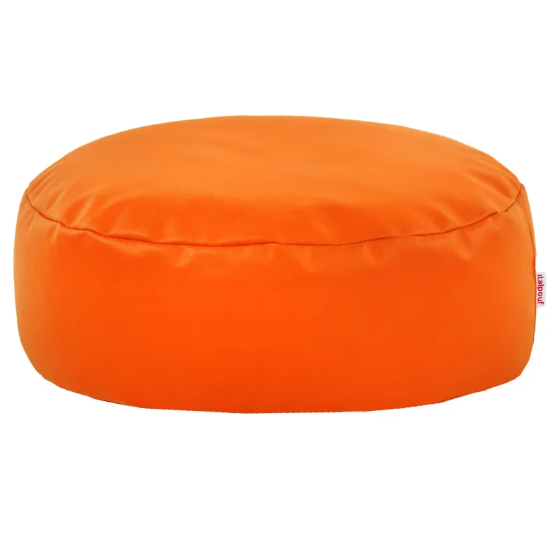 Pouf Repose-pieds Rond - Simili-cuir