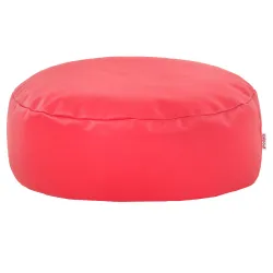 Pouf Repose-pieds Rond - Simili-cuir