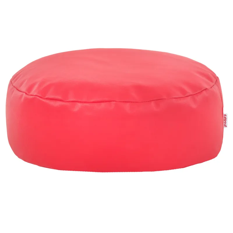 Pouf Repose-pieds Rond - Simili-cuir