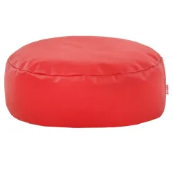 Pouf Repose-pieds Rond - Simili-cuir