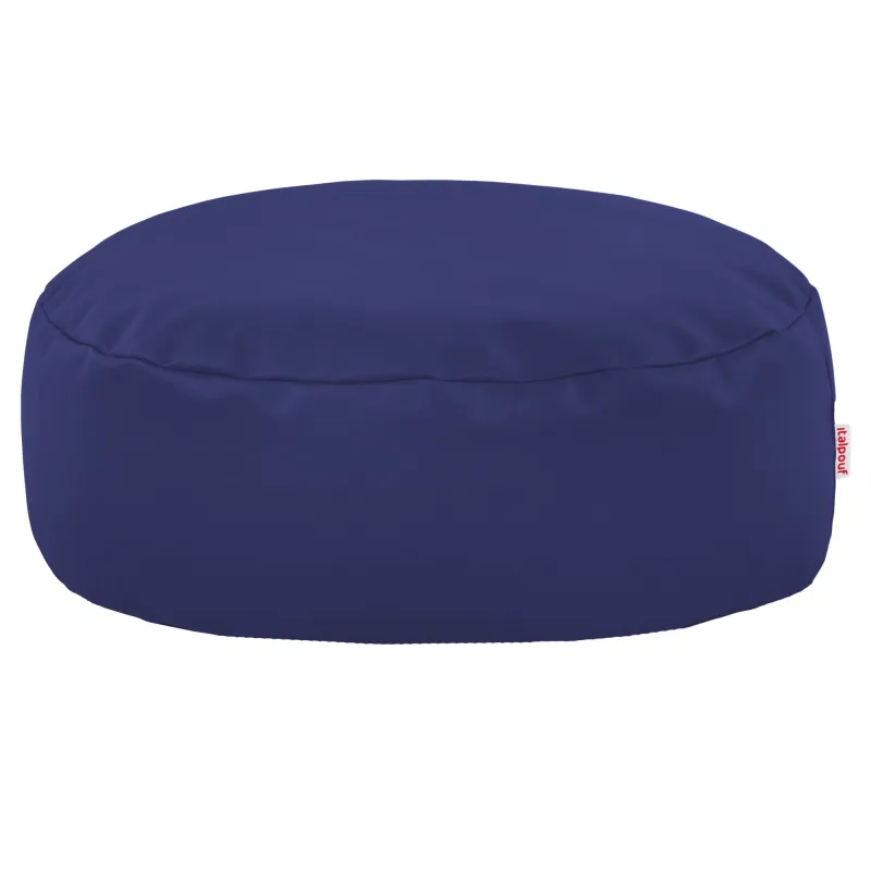 Pouf Repose-pieds Rond - Simili-cuir