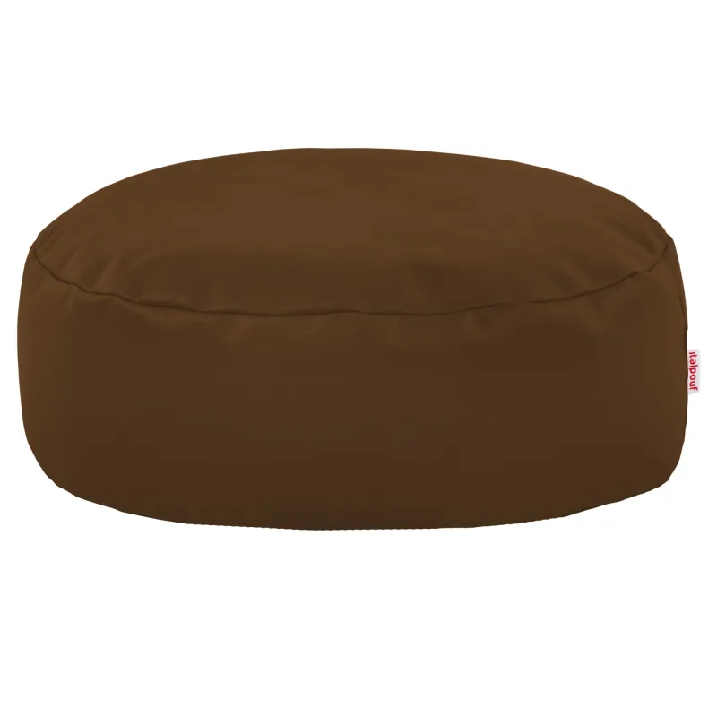 Pouf Repose-pieds Rond - Simili-cuir