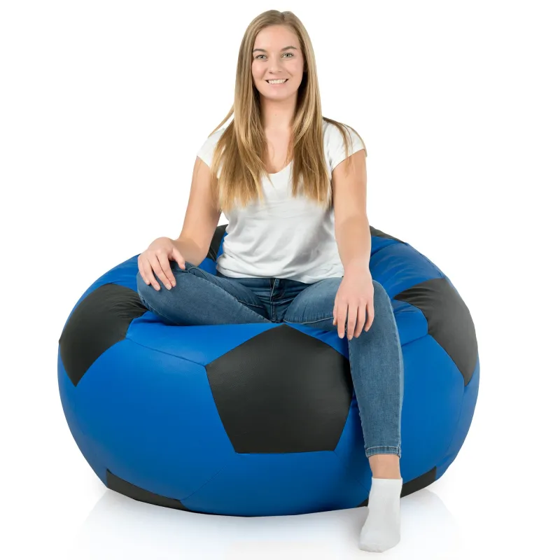 Pouf Géant Ballon de Football XXL - Simili-cuir – vue 6