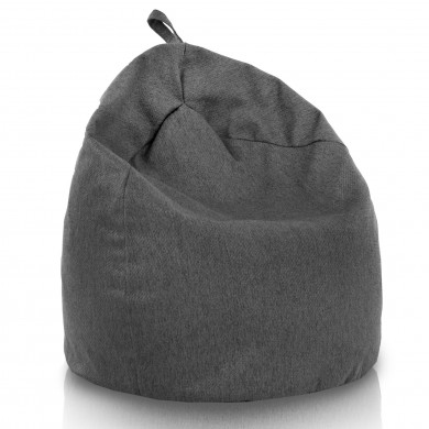 Noir Mélange Pouf Poire recyclé