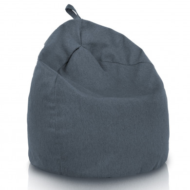 Bleu marine Mélange Pouf Poire recyclé