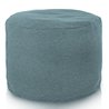 Turquoise Mélange Pouf Cylindre recyclé
