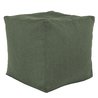 Vert Mélange Pouf Cube recyclé