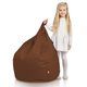 Marron Pouf Poire Enfants nylon