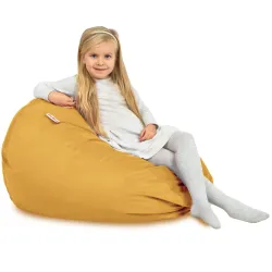 Pouf Poire L pour enfants - Velours Soft – vue 83
