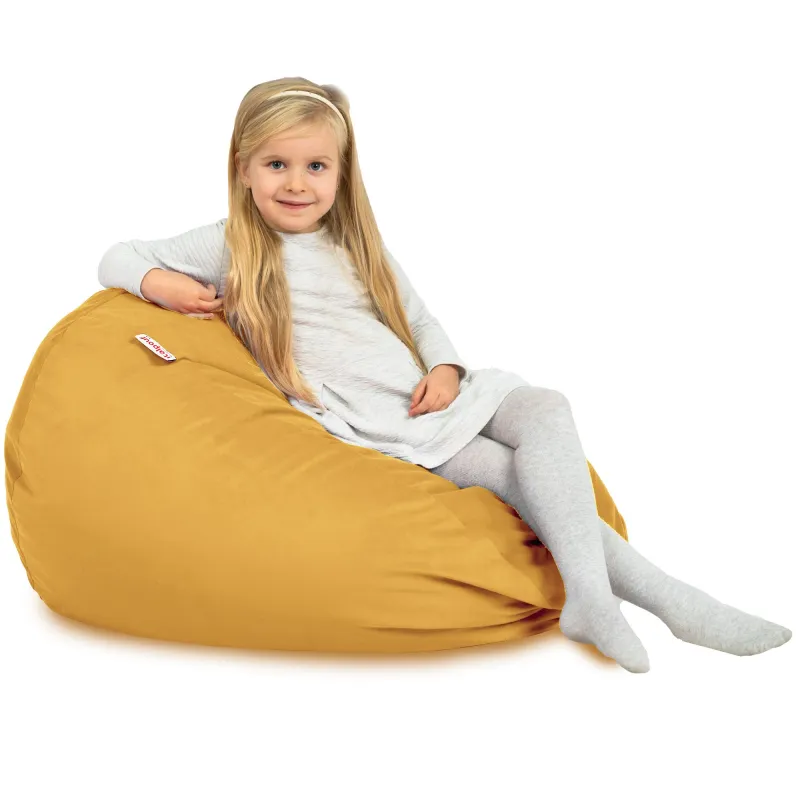 Pouf Poire L pour enfants - Velours Soft – vue 83