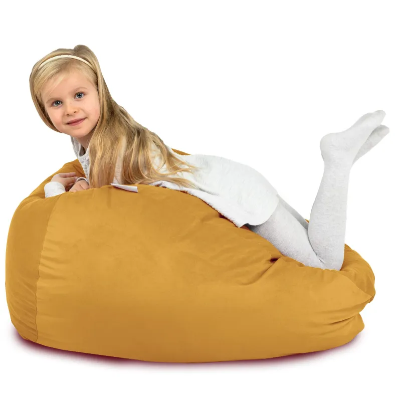 Pouf Poire L pour enfants - Velours Soft – vue 99
