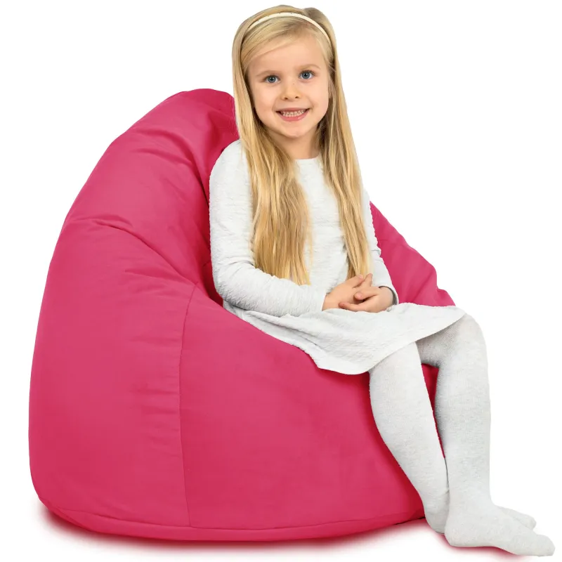 Pouf Poire L pour enfants - Velours Soft – vue 53