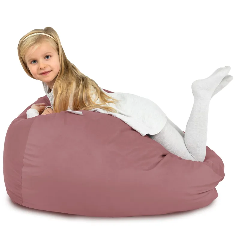 Pouf Poire L pour enfants - Velours Soft – vue 95