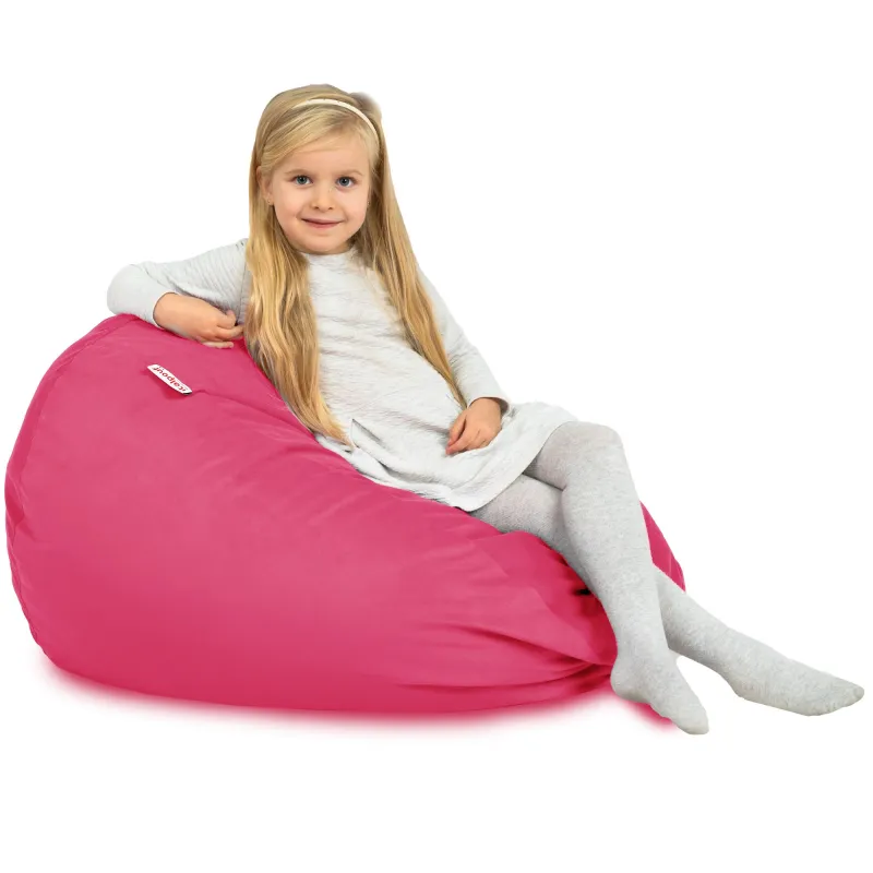 Pouf Poire L pour enfants - Velours Soft – vue 80