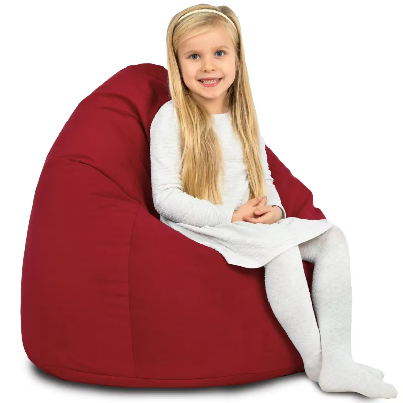 Pouf Poire L pour enfants - Velours Soft – vue 59