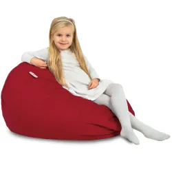 Pouf Poire L pour enfants - Velours Soft – vue 69