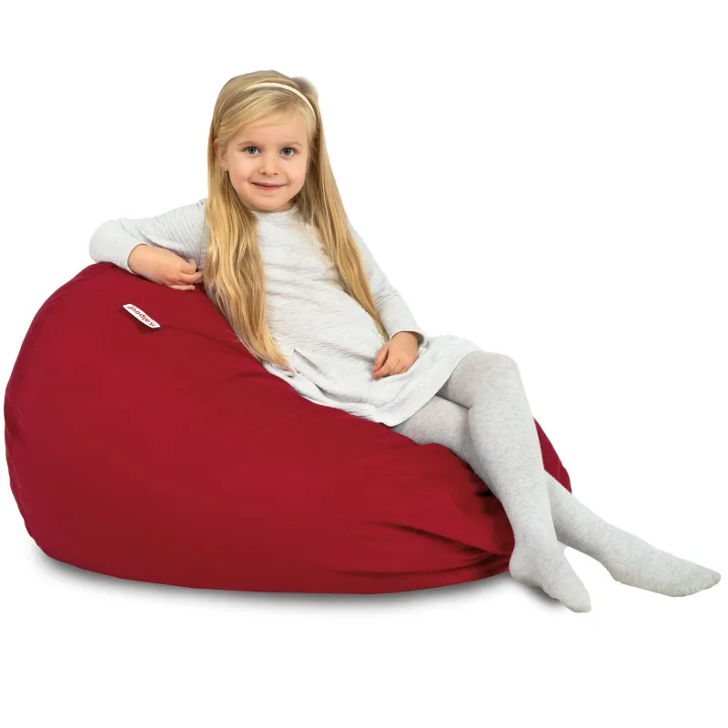 Pouf Poire L pour enfants - Velours Soft – vue 69