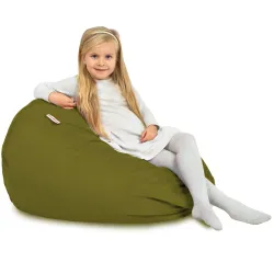 Pouf Poire L pour enfants - Velours Soft – vue 70