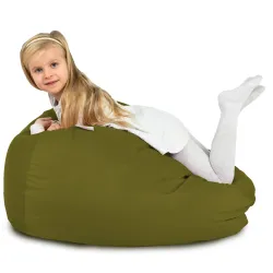 Pouf Poire L pour enfants - Velours Soft – vue 97