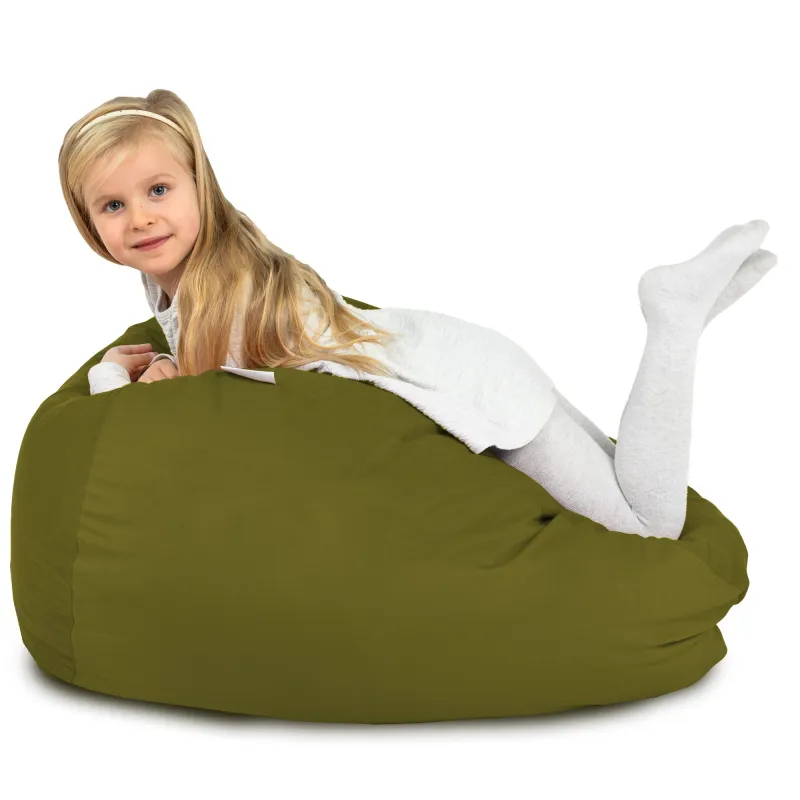 Pouf Poire L pour enfants - Velours Soft – vue 97