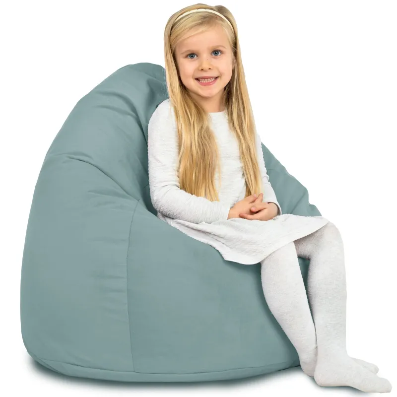 Pouf Poire L pour enfants - Velours Soft – vue 54