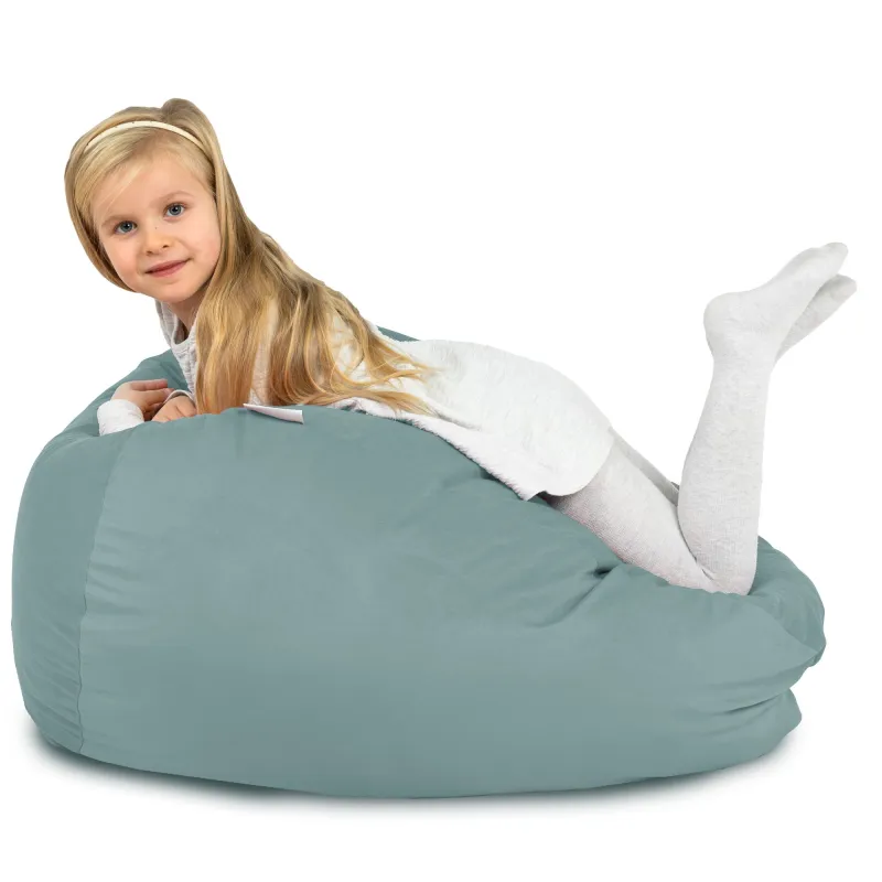 Pouf Poire L pour enfants - Velours Soft – vue 90