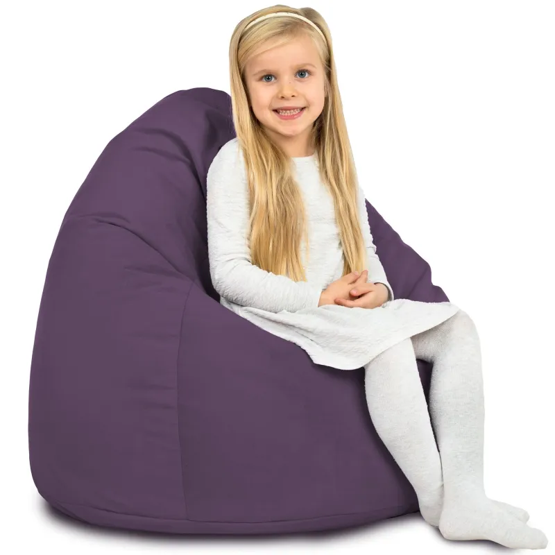 Pouf Poire L pour enfants - Velours Soft – vue 63