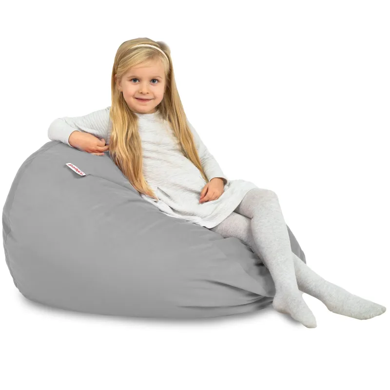 Pouf Poire L pour enfants - Velours Soft – vue 84