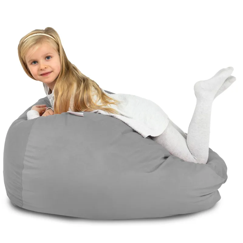 Pouf Poire L pour enfants - Velours Soft – vue 76