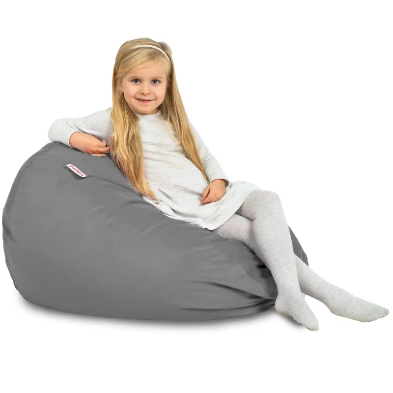 Pouf Poire L pour enfants - Velours Soft – vue 75