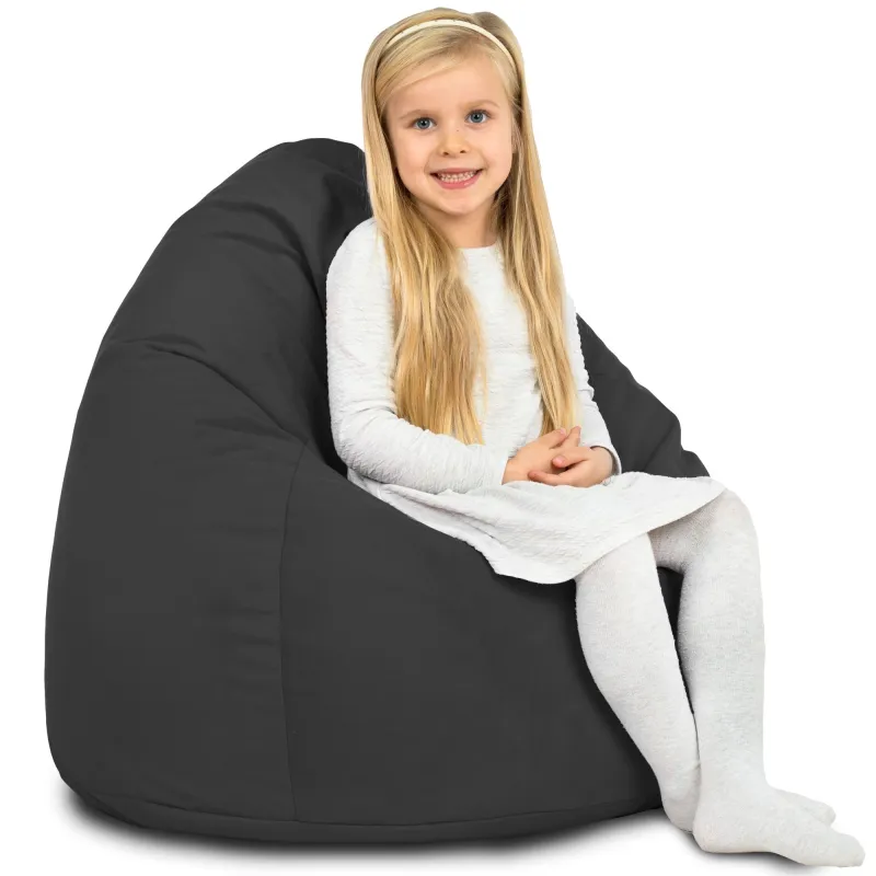 Pouf Poire L pour enfants - Velours Soft – vue 67