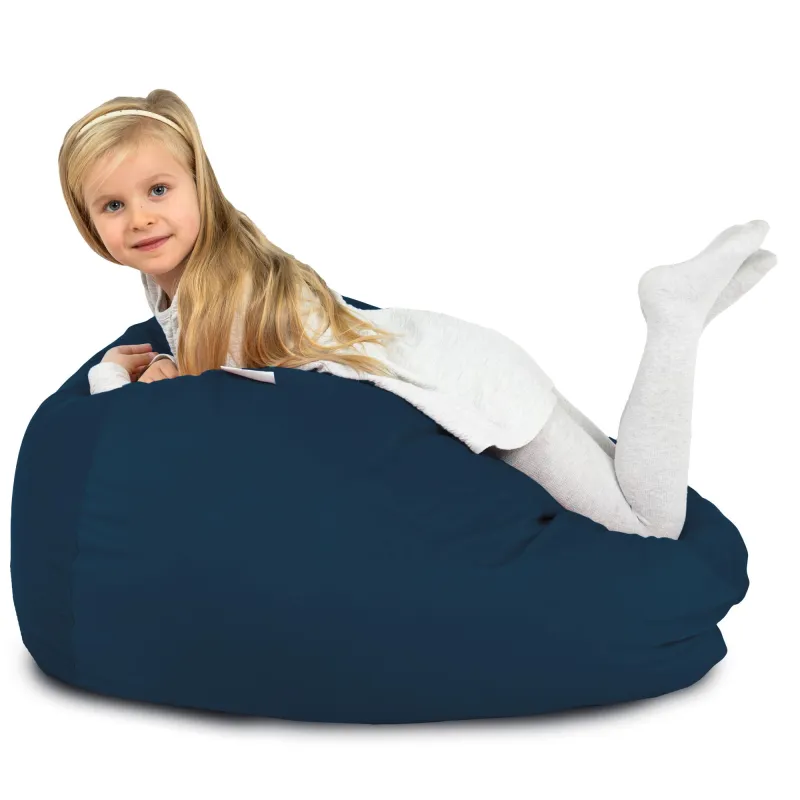 Pouf Poire L pour enfants - Velours Soft – vue 89