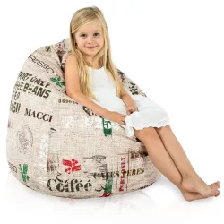 Pouf Poire L pour enfants - Tissu Imprimé Premium – vue 74