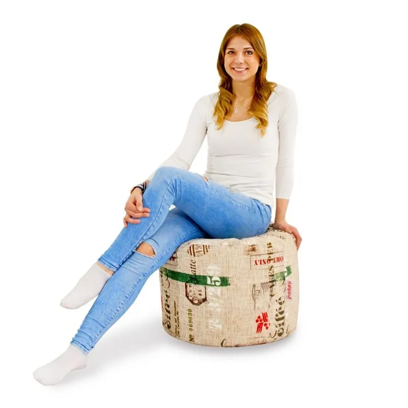 Pouf confortable en café pour espaces de détente